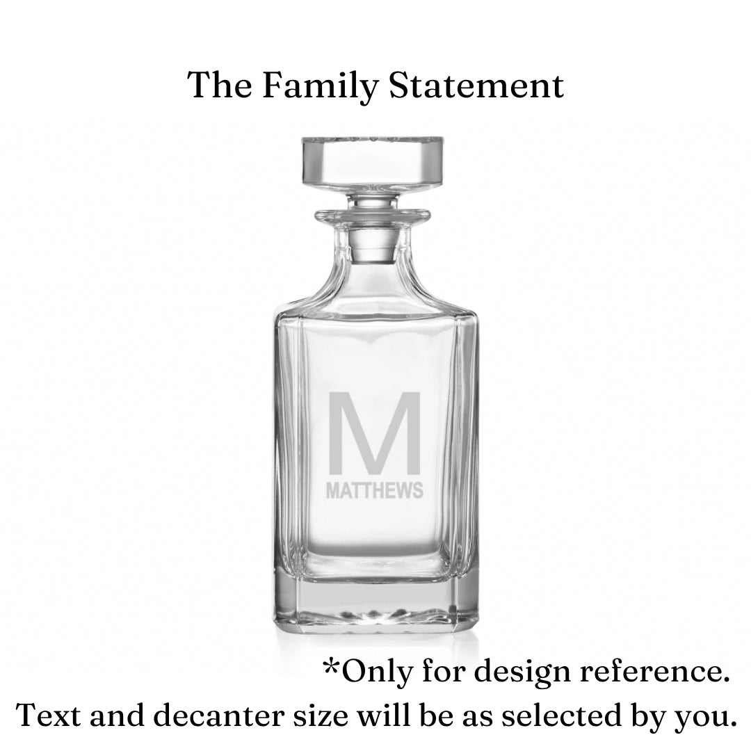 Personalized Whiskey Decanter