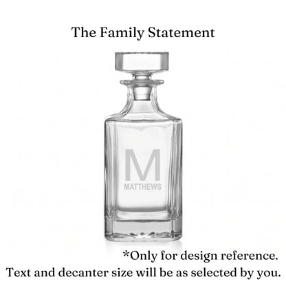 Personalized Whiskey Decanter