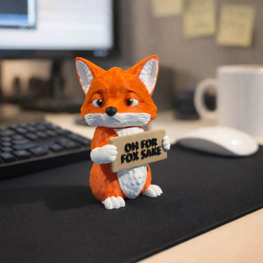Funny Fox Shelf Sitter