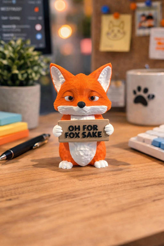 Funny Fox Shelf Sitter