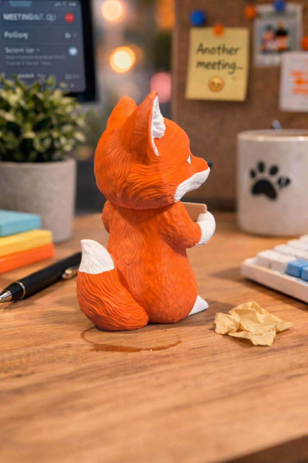 Funny Fox Shelf Sitter