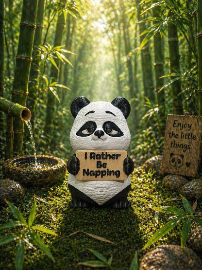 Funny Panda Shelf Sitter – Choose Your Sign Option