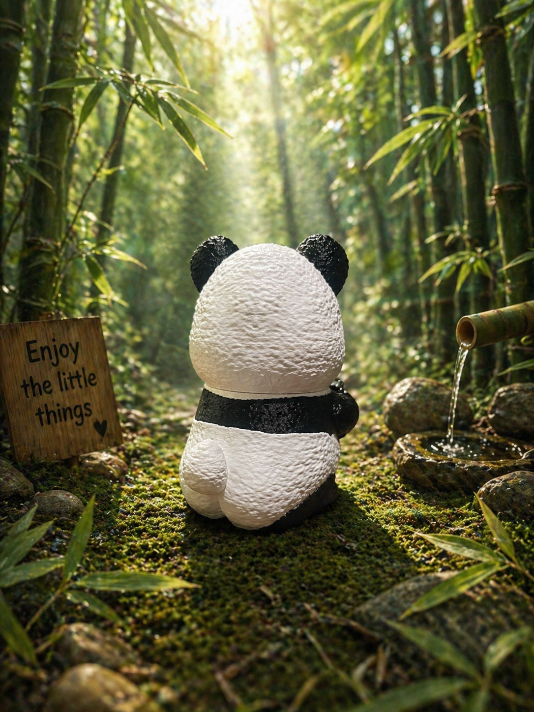 Funny Panda Shelf Sitter – Choose Your Sign Option