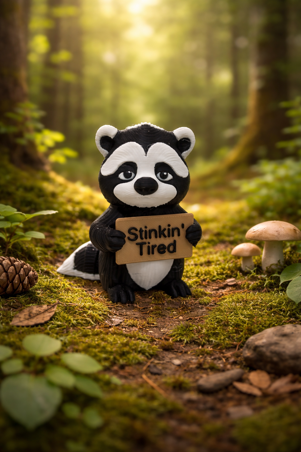 Funny Skunk Shelf Sitter | Choose Your Sign Option